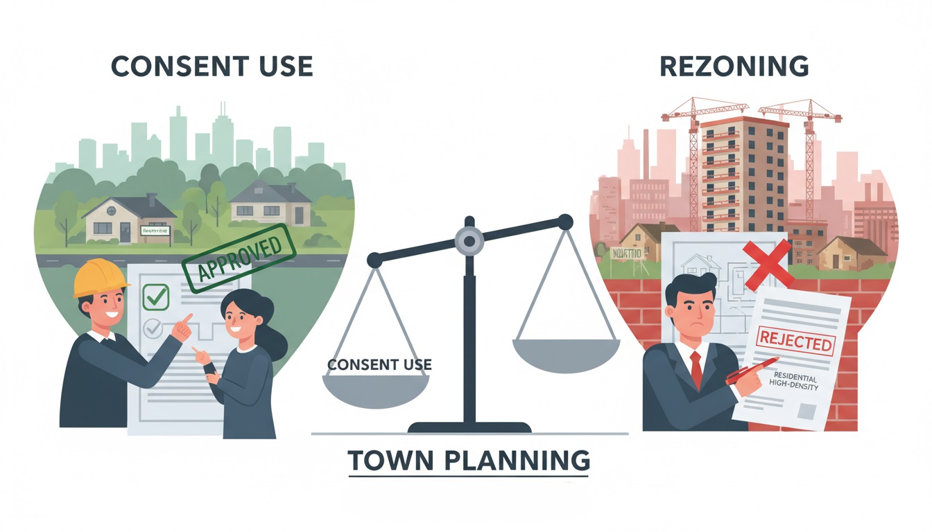 Consent use vs rezoning